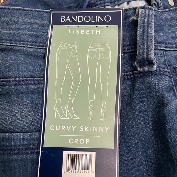 Size 18 Bandolino embroidered cropped jeans - Picture 6 of 7